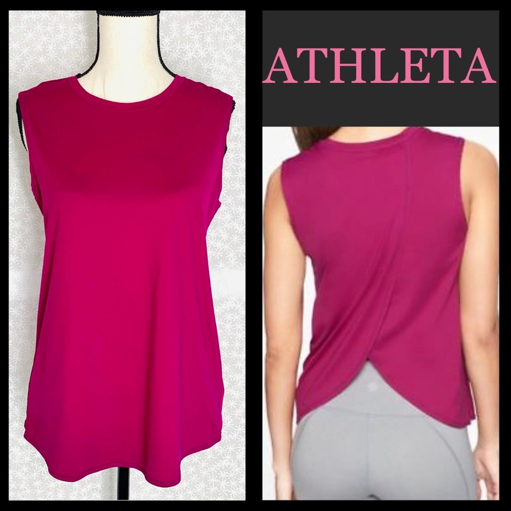 ❌❌SOLD❌❌ATHLETA S Sunlover UPF Tulip Back Tank EUC